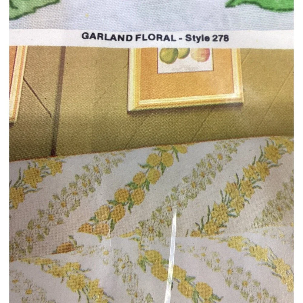 Cannon Mills Edgemont Garland Floral Full Fitted & Flat Sheet No-Iron Muslin USA